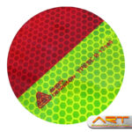 AVERY V-8013 Fluor-Lime/Rot-Reflex Heckwarnmarkierung Chevron TPESC 17419